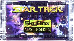 Sealed booster pack of Star Trek Master Series trading cards for collectors