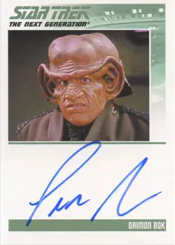 Ferengi alien Diamon Bok played by Lee Arenberg on Star Trek TNG Autograph Card