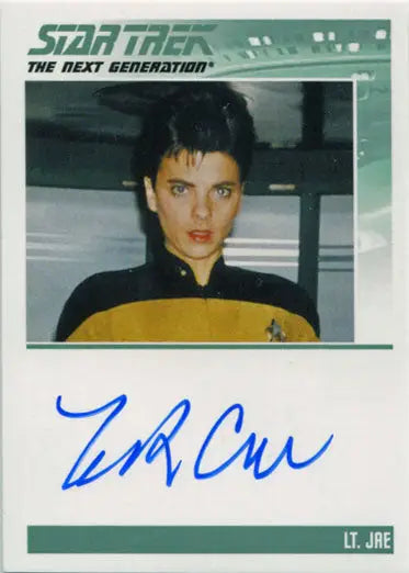 Star Trek TNG Autograph Card featuring Tracee Cocco as Lt. Jae in Starfleet uniform