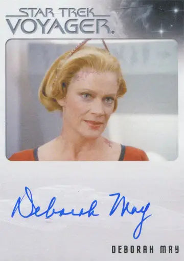 Autographed trading card of Deborah May as Lyris from Star Trek: Voyager