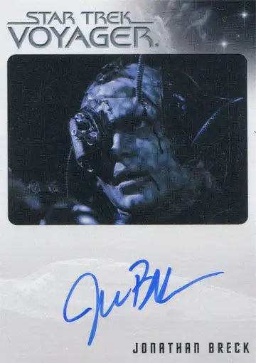 Borg drone from Star Trek Voyager featuring Jonathan Breck’s autograph on trading card