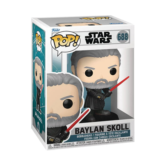 Baylan Skoll Funko Pop! Vinyl figure from Star Wars with red lightsaber