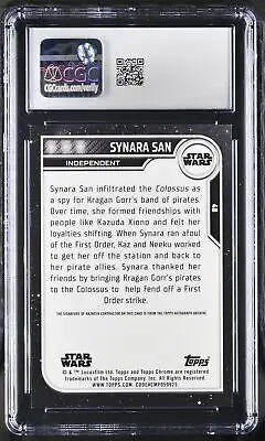 Graded Star Wars CCG Synara San trading card CGC 9 from Topps 2023 Chrome series