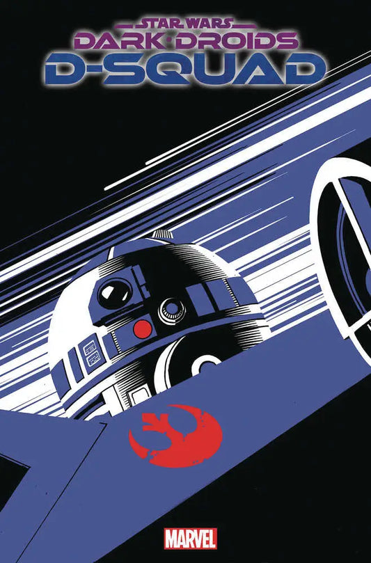 Stylized R2-D2 comic art for Star Wars Dark Droids trading cards variant