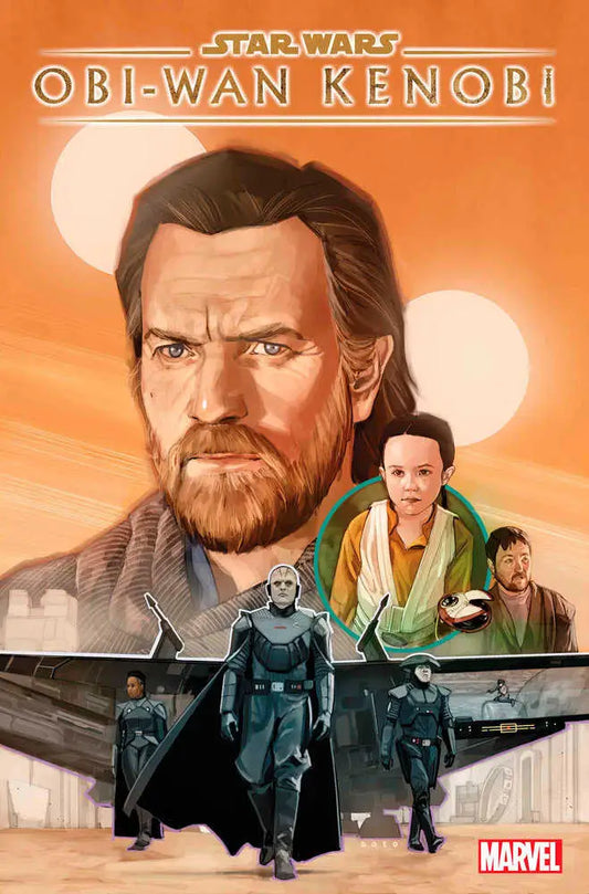 Star Wars promotional poster artwork featuring Obi-Wan Kenobi characters for trading cards