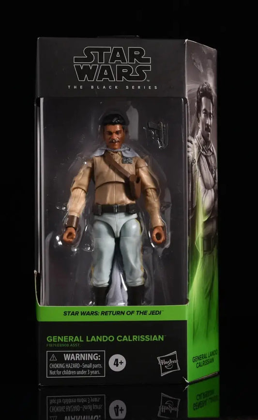 Star Wars Black Series action figure of General Lando Calrissian in retail packaging