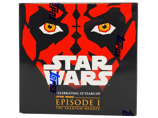 Star Wars Phantom Menace Chrome Sapphire Edition artwork with red and black face design