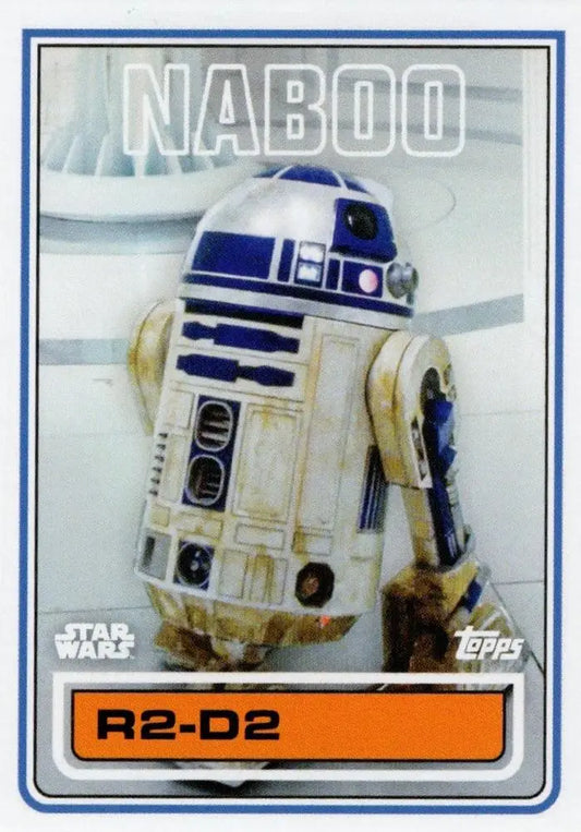 R2-D2 from Star Wars on the 1983 Topps Football trading card for Throwback Thursday