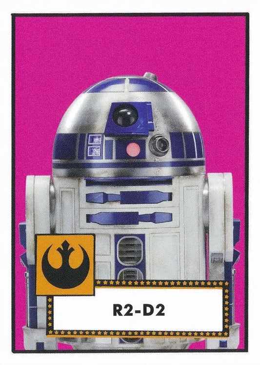 R2-D2 from Star Wars on 1952 Baseball themed trading card for Throwback Thursday 2023