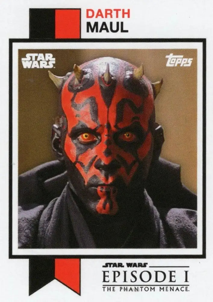 Darth Maul Topps trading card from Star Wars Episode I in Throwback Thursday collection