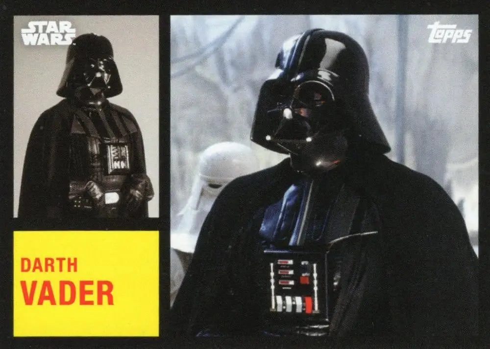 Darth Vader with breathing apparatus in Star Wars Topps Football trading card 2024