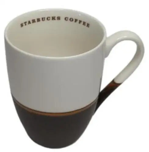 Two-tone Starbucks Coffee Mug cup pottery 10oz in multi-color design