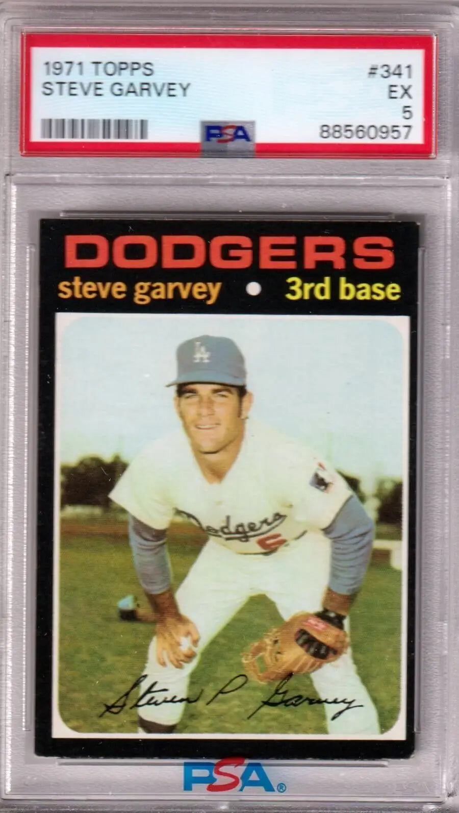 PSA 5 EX 1971 Topps Steve Garvey Dodgers Rookie Card available at Columbia Hobby with box free shipping