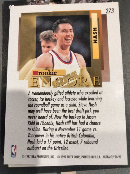 Steve Nash 1996-97 Ultra #273 card featuring the Phoenix Suns rookie player