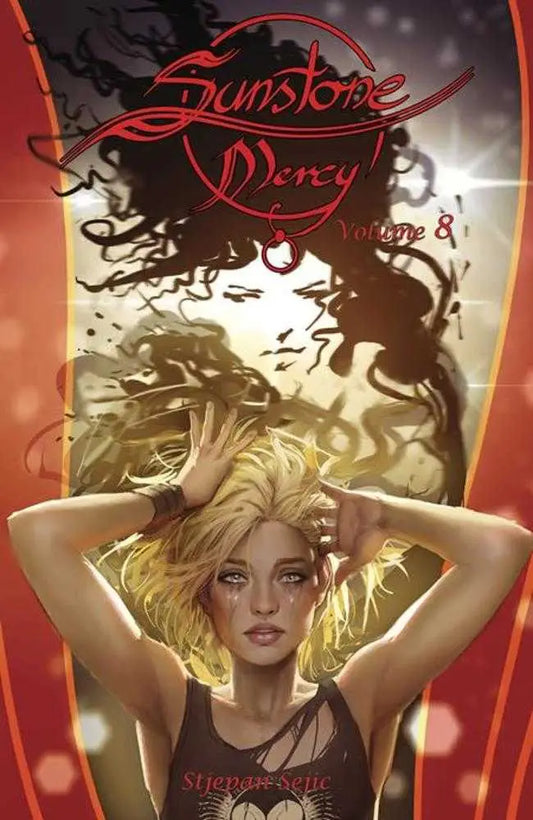 Book cover of Sunstone Mercy TPB Volume 08 featuring blonde woman illustration