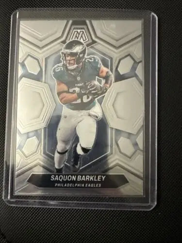 Saquon Barkley Philadelphia Eagles trading card from Super Bowl Winning 12 Card Lot