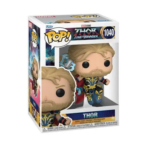 Thor Funko Pop from Thor: Love and Thunder in battle armor collectible figure