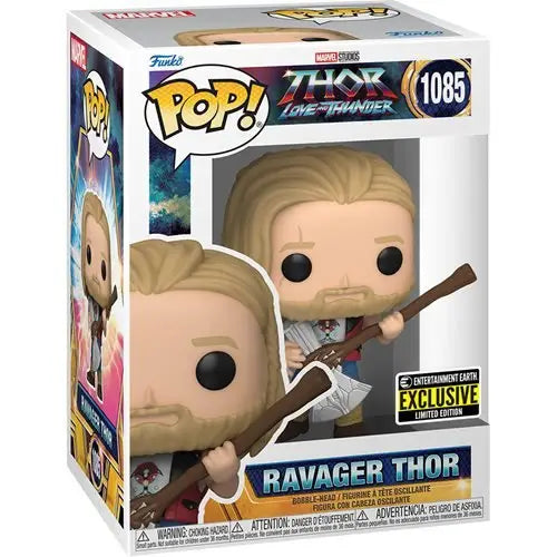 Funko Pop Ravager Thor figure holding a club from Thor Love and Thunder - Entertainment Earth Exclusive