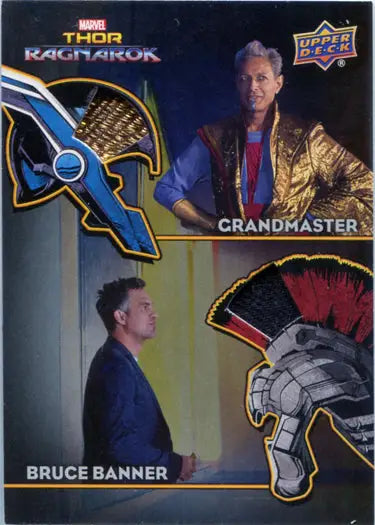 Thor Ragnarok Costume Card featuring Grandmaster and Bruce Banner characters