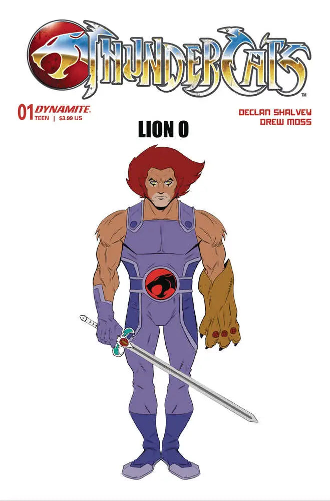 Cartoon character with red hair in purple outfit holding sword from Thundercats trading cards