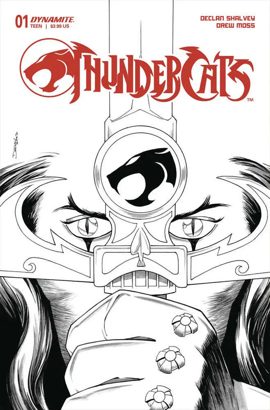 Comic book cover of Thundercats with cat logo, bold title and Third Earth theme