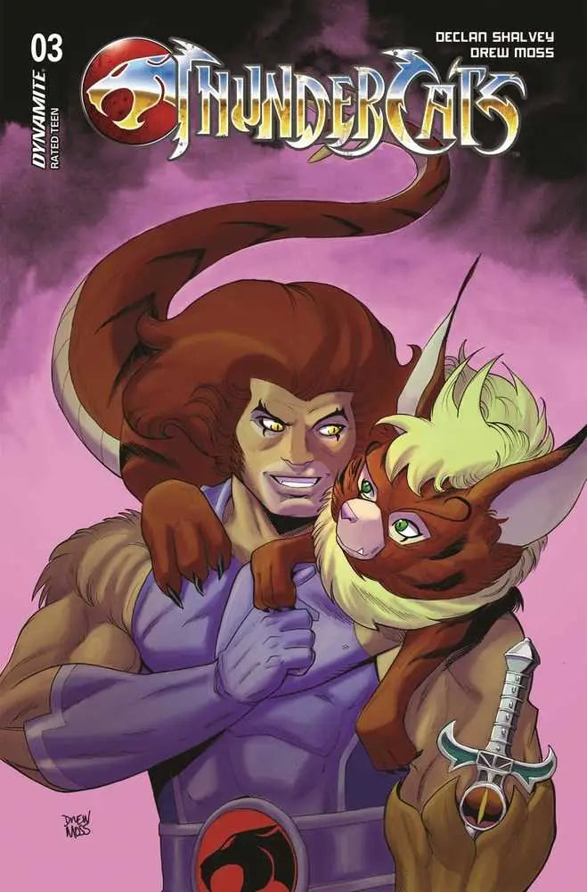 Comic book cover of ThunderCats #3 featuring animated characters, ideal for trading cards