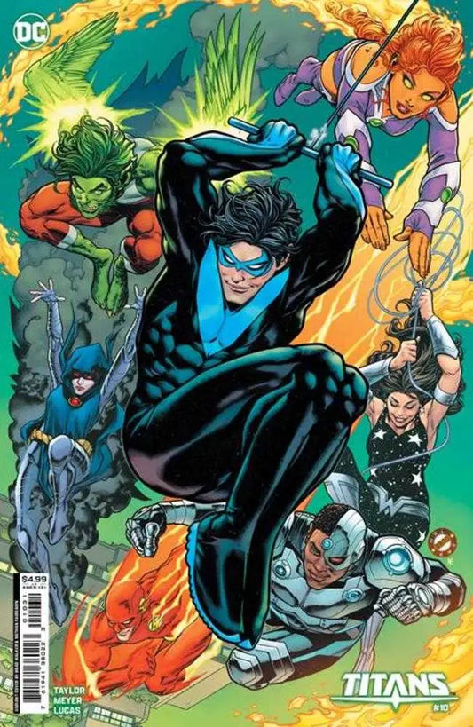 Dynamic Titans #10 Cover B featuring a superhero, perfect for trading cards collectors