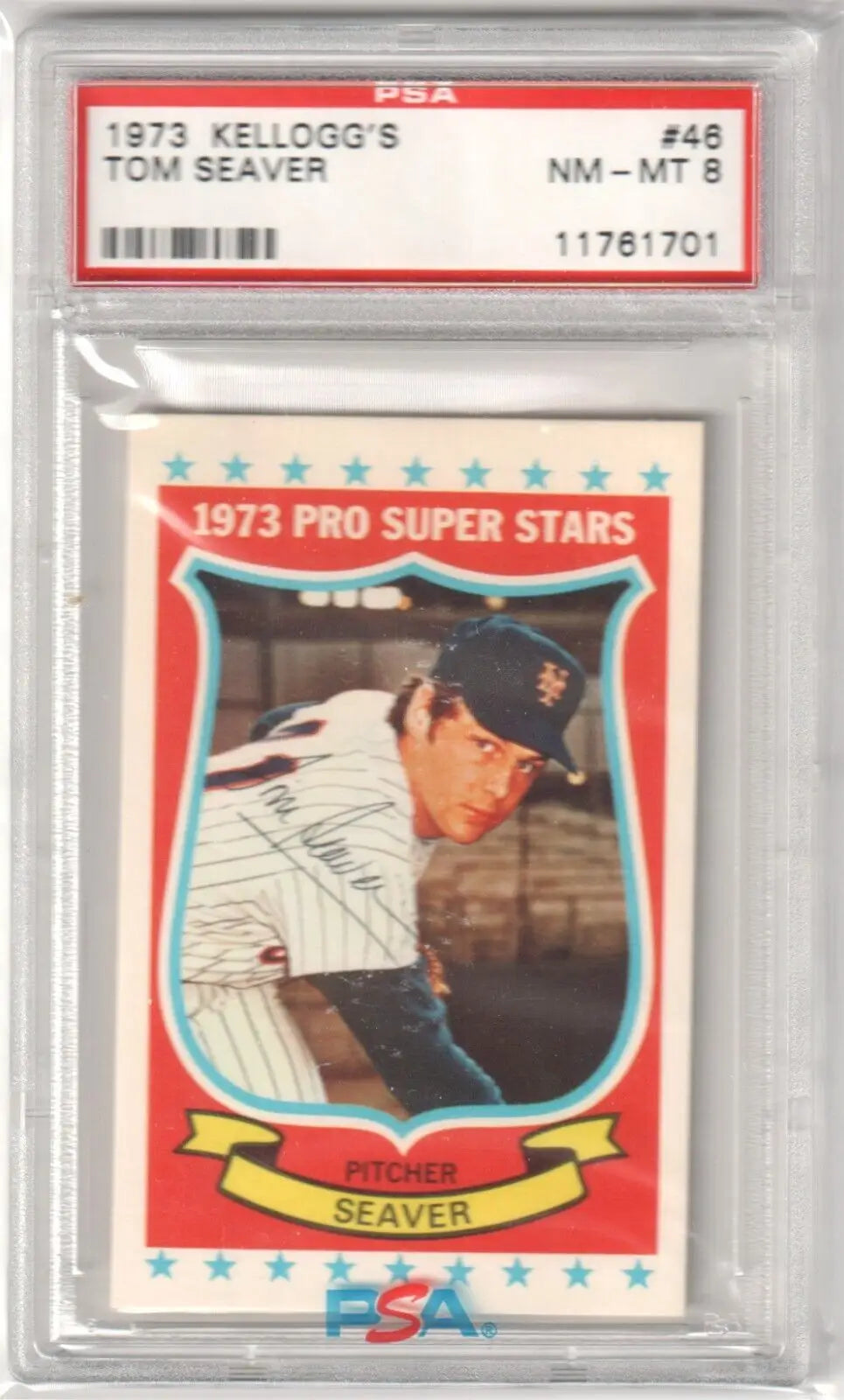 PSA-graded 1973 Kellogg’s Pro Super Stars Tom Seaver baseball card Mets, Columbia Hobby