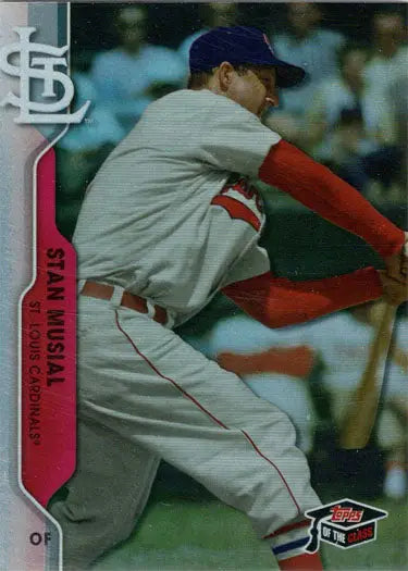 Baseball card featuring Stan Musial in red and white uniform, TCG-5 Greats Foil Card