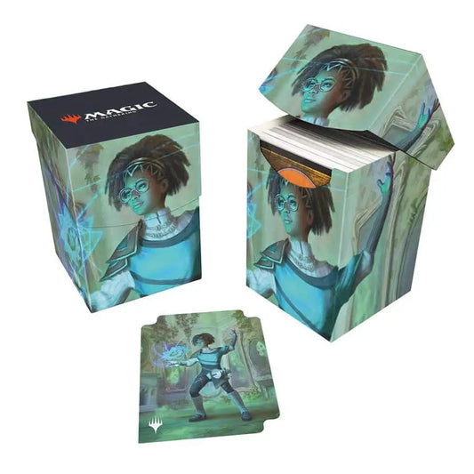 Magic: The Gathering Ultra PRO deck box in blue, made with rigid polypropylene materials