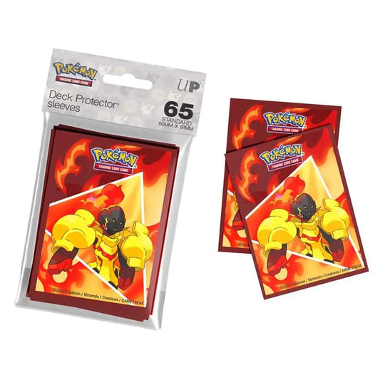 Ultra Pro Pokemon Armarouge Deck Protector Sleeves with fiery red and yellow design