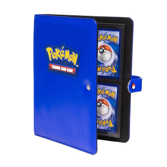 Blue Pokemon Premium Snap Binder with visible card slots for secure storage