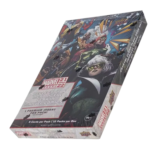 Trading card box featuring Marvel’s Agents of Atlas from Upper Deck Marvel Annual 2021-22