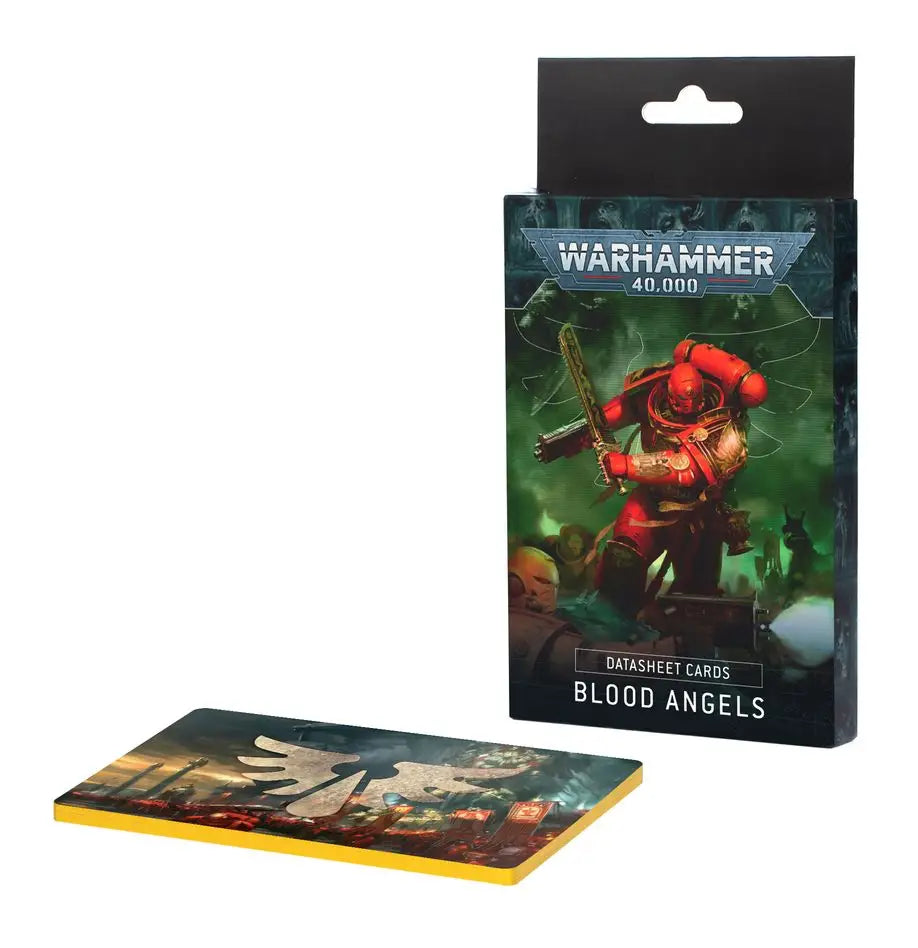 Blood Angels Datasheet Cards pack for Warhammer 40k 10th Edition gameplay reference