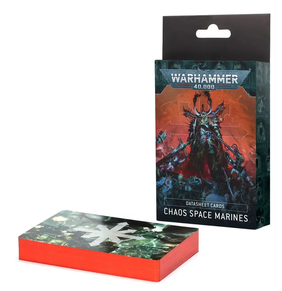 Warhammer 40,000 Chaos Space Marines Datasheet Cards for tabletop gaming