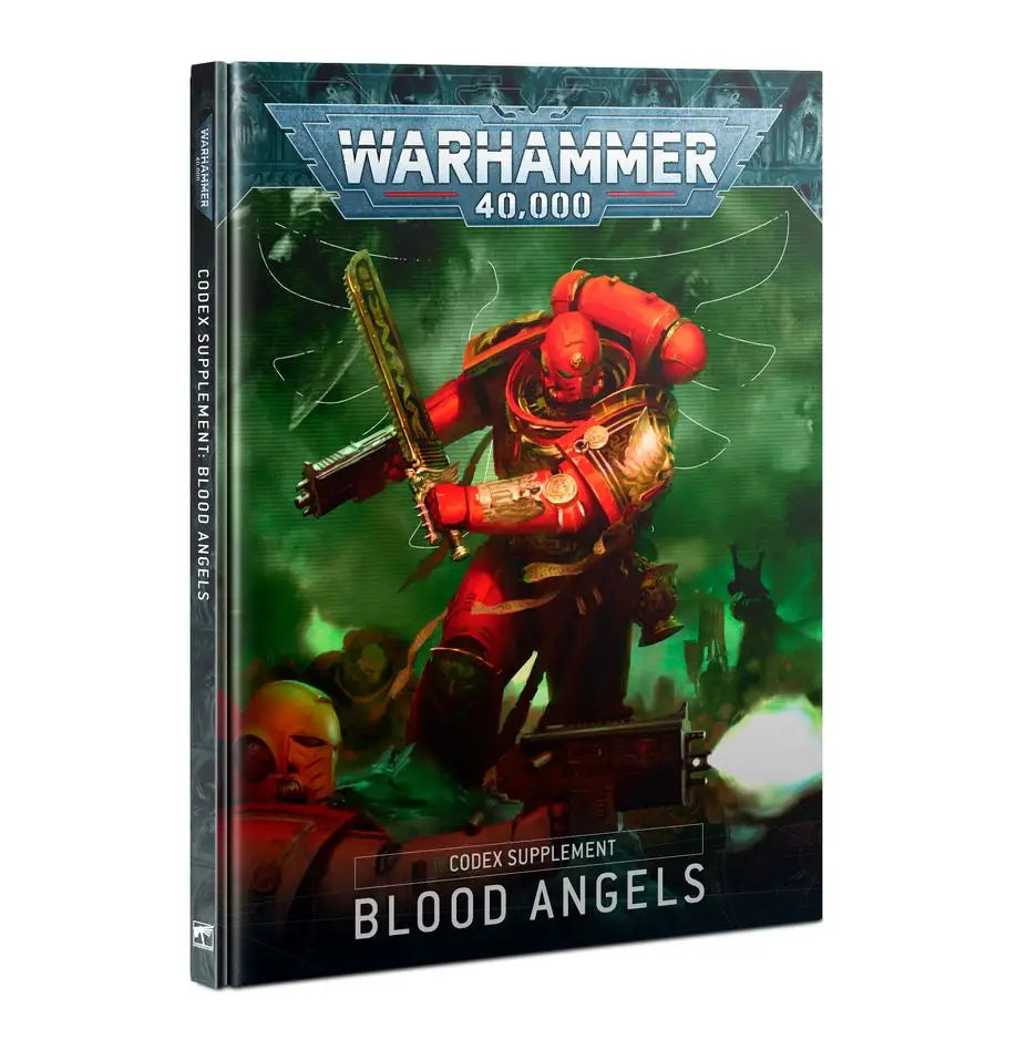 Warhammer 40k Codex Supplement featuring Blood Angels Space Marine rulebook cover