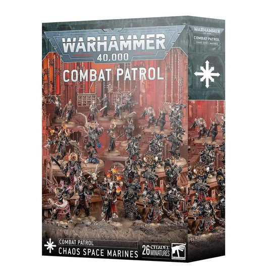 Warhammer 40k Combat Patrol box set featuring Chaos Space Marines miniatures