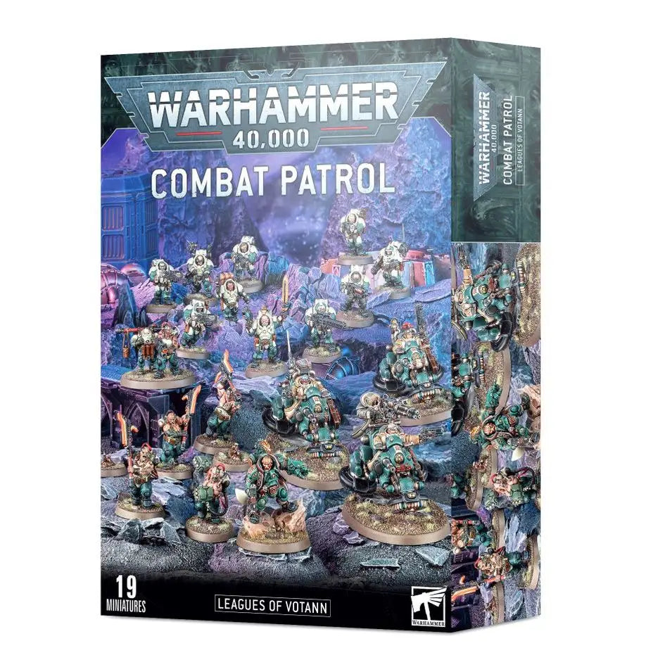 Warhammer 40k Combat Patrol box set with Leagues of Votann miniatures and Hernkyn Pioneers