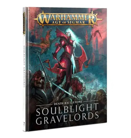 Warhammer Age of Sigmar Battletome featuring Soulblight Gravelords and dark fantasy art