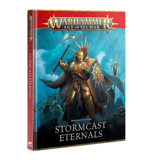 Warhammer Age of Sigmar Order Battletome featuring Stormcast Eternals rulebook cover