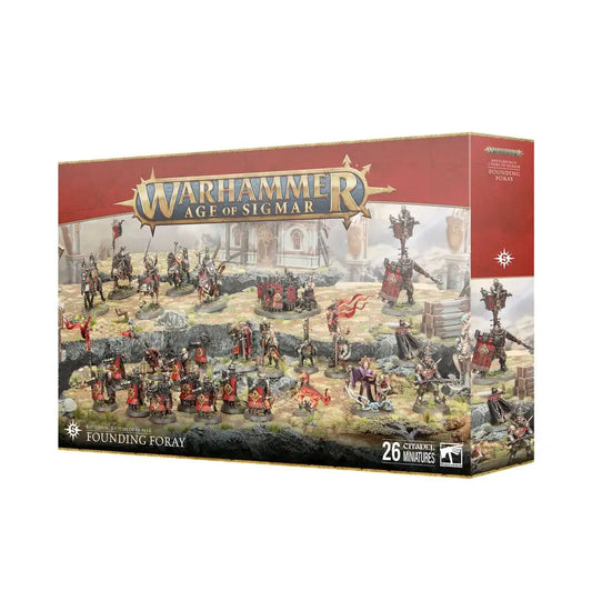 Warhammer Age of Sigmar Battleforce Cities of Sigmar Founding Foray with 26 figures on round base