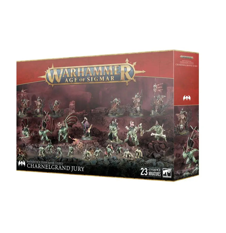 Warhammer Age of Sigmar Battleforce box set featuring Flesh-Eater Courts and Grand Justice Gormayne