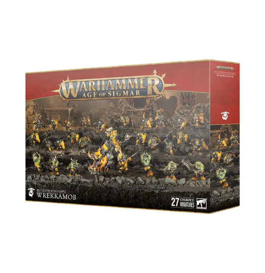 Warhammer Age of Sigmar Warcry Skaven miniatures box set with weirdbrute wrekkaz models