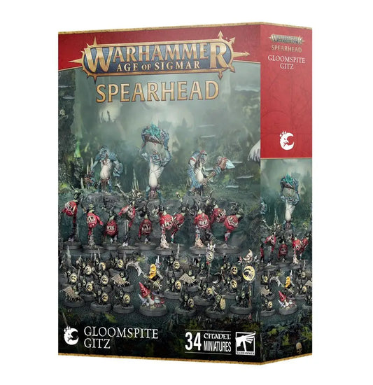 Warhammer Age of Sigmar Gloomspite Gitz Spearhead Boxed Set with Squig Hoppers and Troggoths