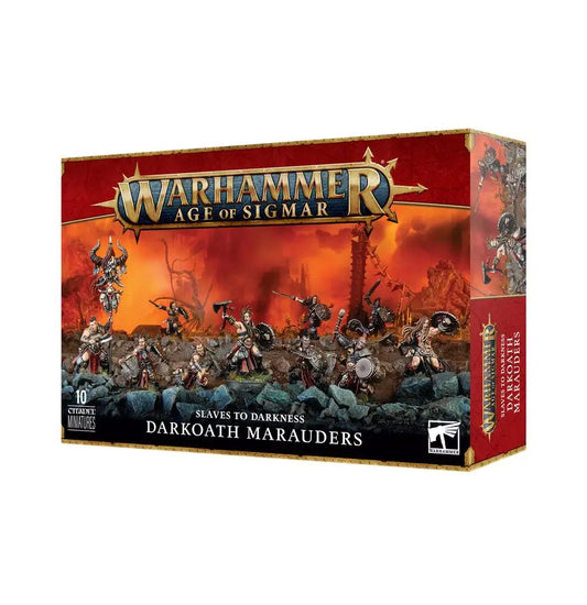 Warhammer Age of Sigmar Darkoath Marauders miniatures box set display