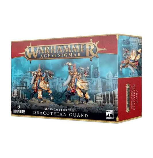 Warhammer Age of Sigmar Dracothian Guard box set with Sigmarite Shields and Stormstrike Glaives