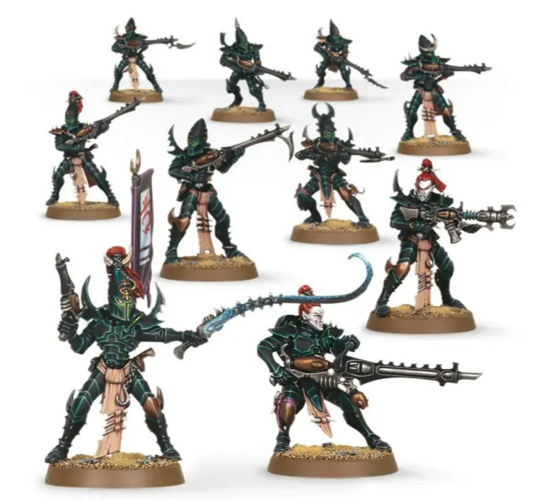 Dark Eldar Kabalite Warriors miniatures from Warhammer Drukhari Kabalite set