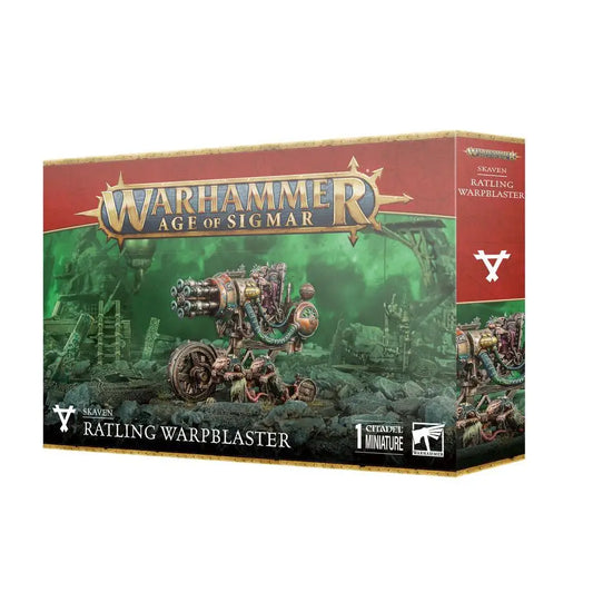 Warhammer Age of Sigmar Ratling Warpblaster model kit box for Skaven collectors