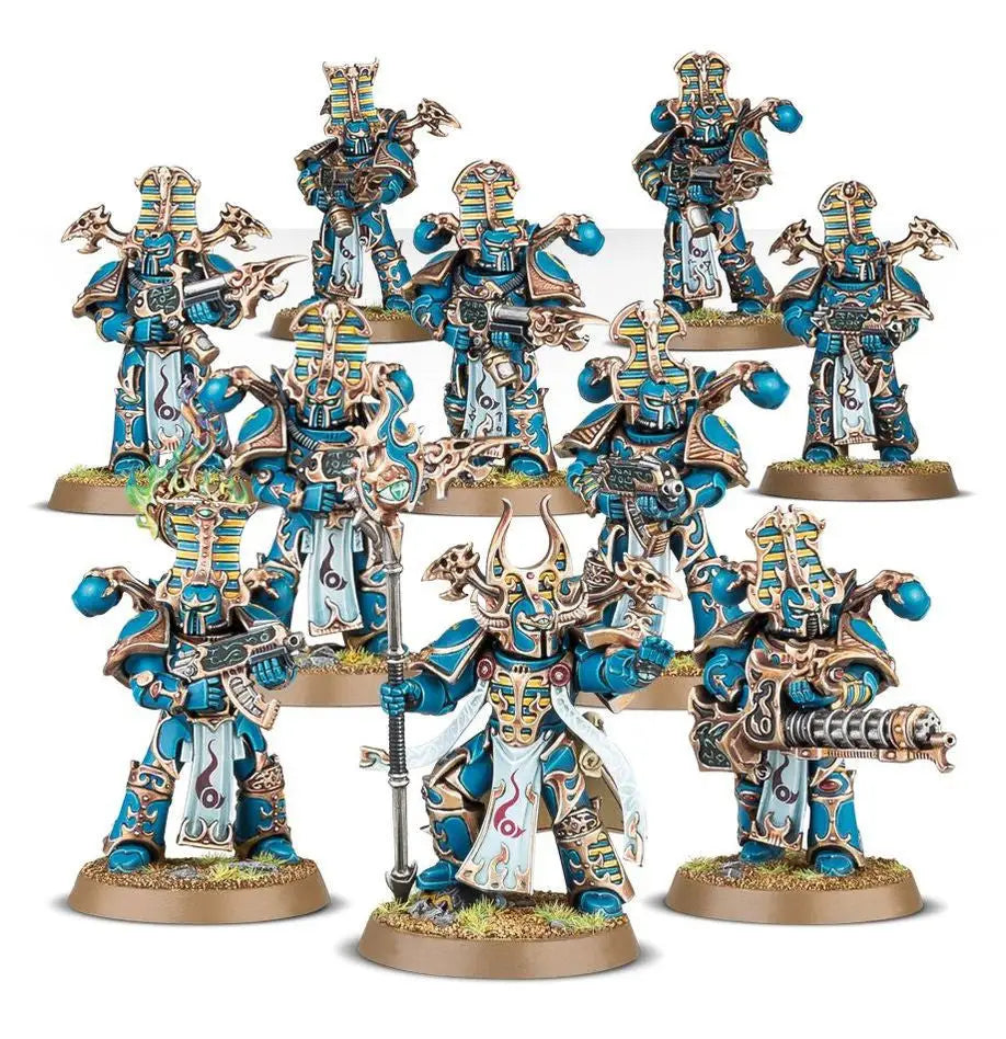 Thousand Sons Rubric Marines collectible figures for Warhammer 40k strategy games