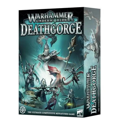 Warhammer Underworlds Deathgorge box for the miniatures game with Rivals decks included